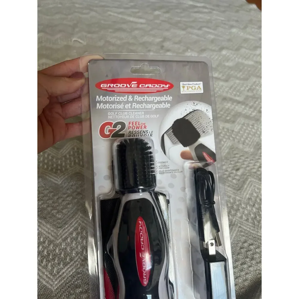 Groove Caddy Gold Club Cleaner in White/Black, NIB!
